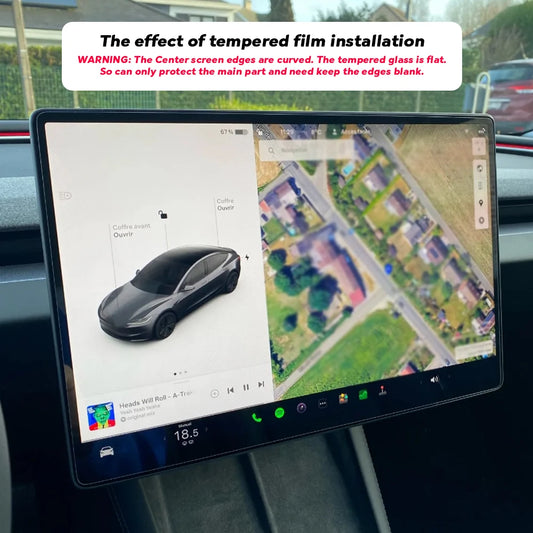 TESY Tempered Glass Screen Protector — Model Y Juniper / Model 3 Highland