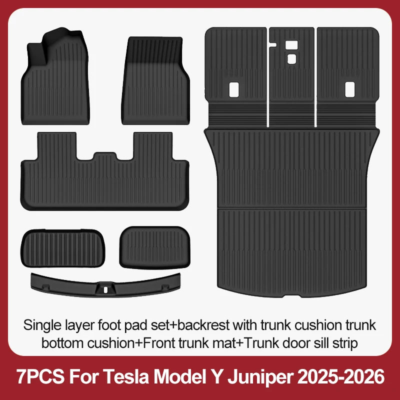 Tesla Model Y Juniper TPE Floor Mats & Cargo Liner (2025+)