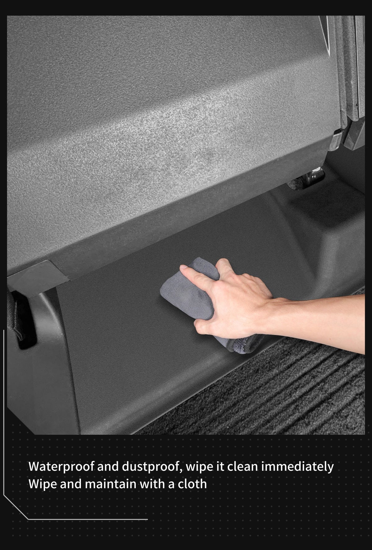 Cybertruck Rear Under-Seat Kick Protection Pad