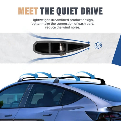 Lockable Kayak & Bike Roof Rack — Tesla Model Y (2020–2025)