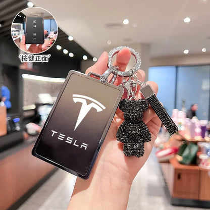 Tesla Key Card Case & Keychain — Soft TPU