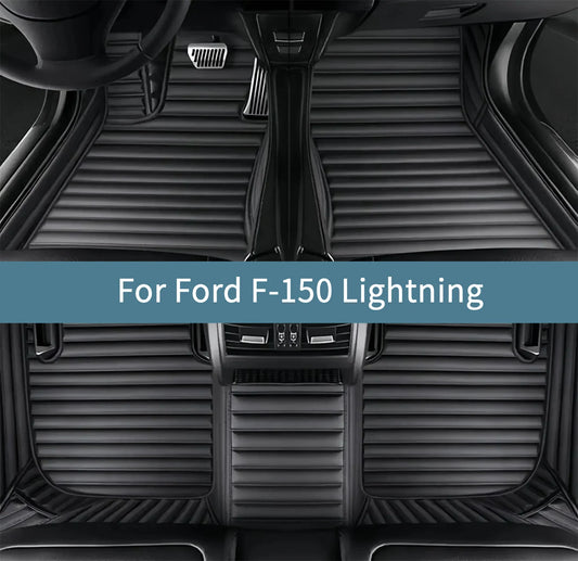 Car Floor Mats For Ford F-150 Lightning  2022 2023 2024 2025 2026 Floor Mats For Cars All Weather Waterproof Full Set