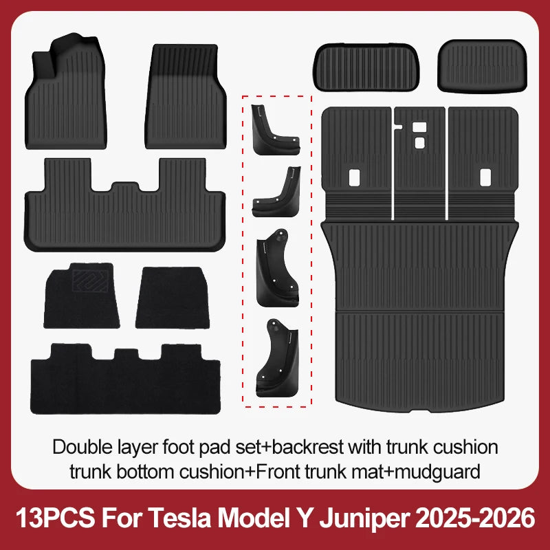 Tesla Model Y Juniper TPE Floor Mats & Cargo Liner (2025+)