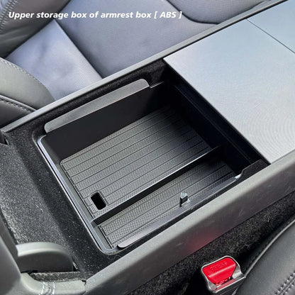 TESY Console & Armrest Storage Box — Tesla Model Y Juniper