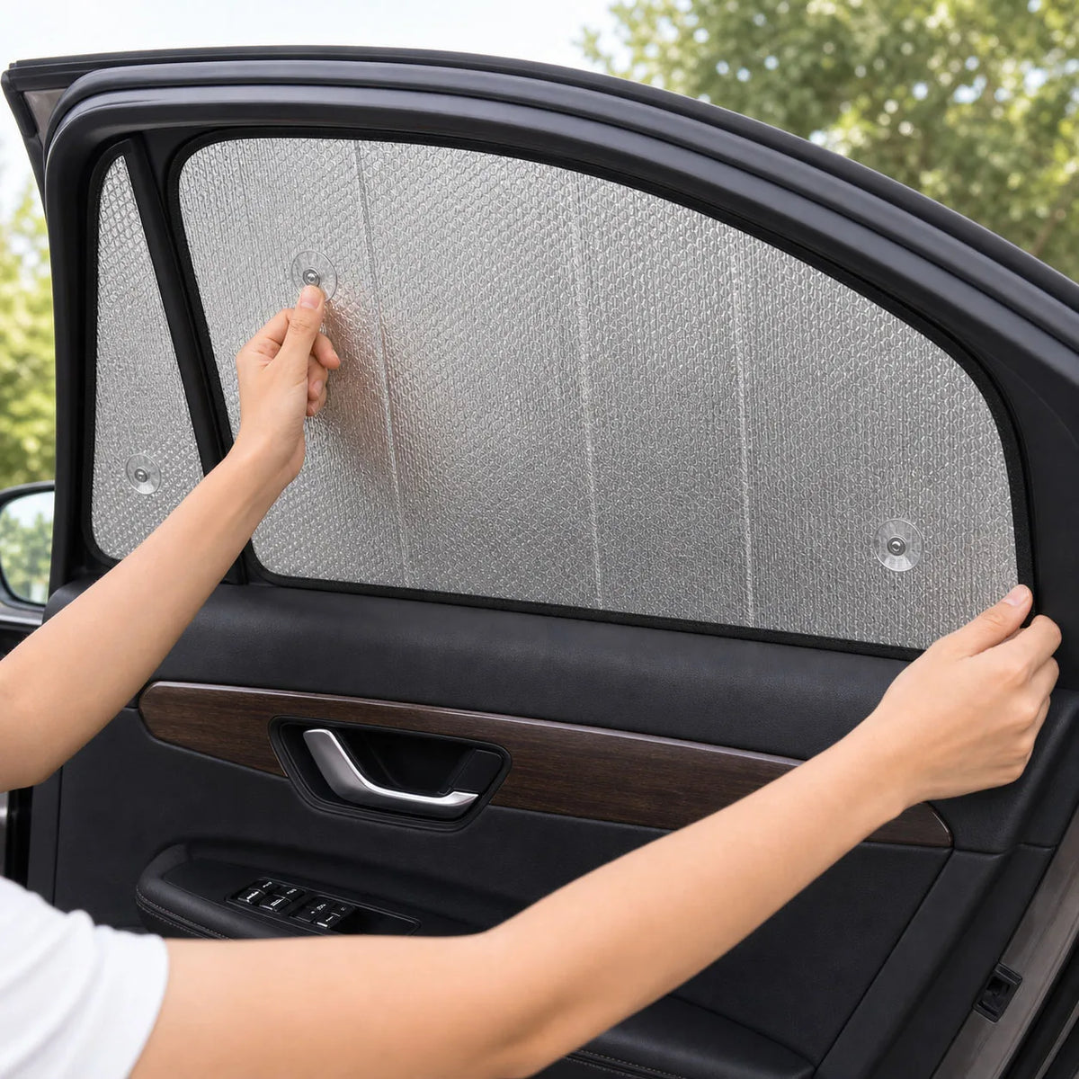 Rivian R1S Full Window Sunshade Set — UV & Privacy (2022–2026)