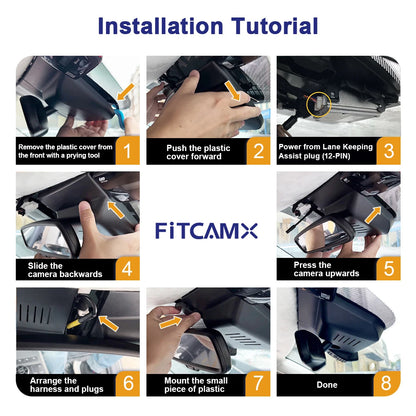 Fitcamx 4K Integrated Dash Cam — Kia EV9 (2024+)