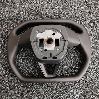 Cybertruck-Style Heated Nappa Yoke Steering Wheel — Model 3 Highland & Model Y Juniper