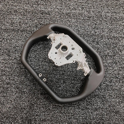 Cybertruck-Style Heated Nappa Yoke Steering Wheel — Model 3 Highland & Model Y Juniper
