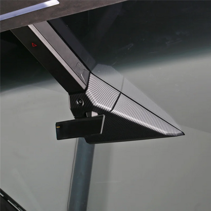 Cybertruck Front Roof Camera Cover — Matte Carbon Fiber