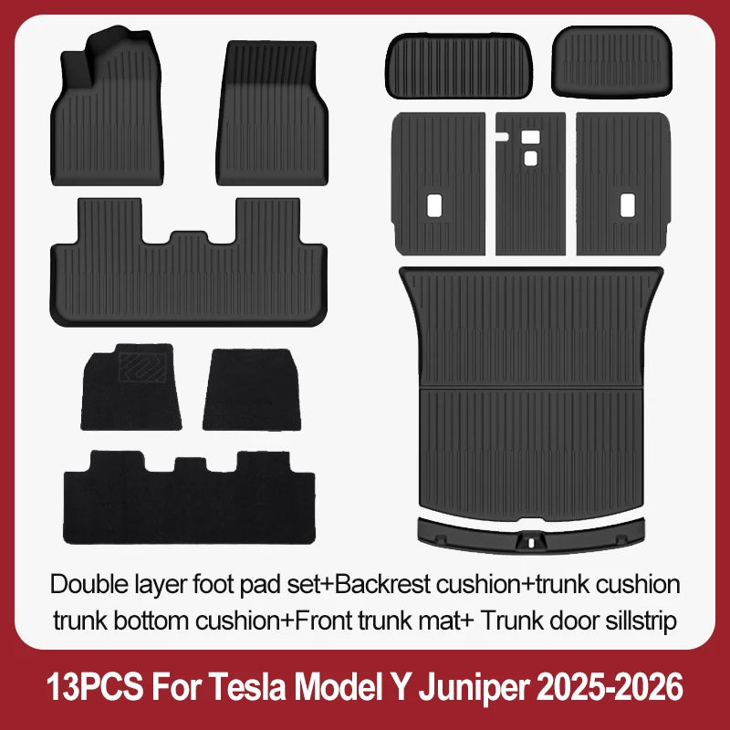Tesla Model Y Juniper TPE Floor Mats & Cargo Liner (2025+)