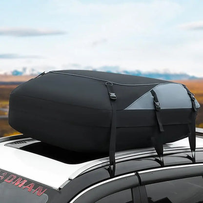 Waterproof Rooftop Cargo Bag — 25 cu ft, Fits With or Without Rack