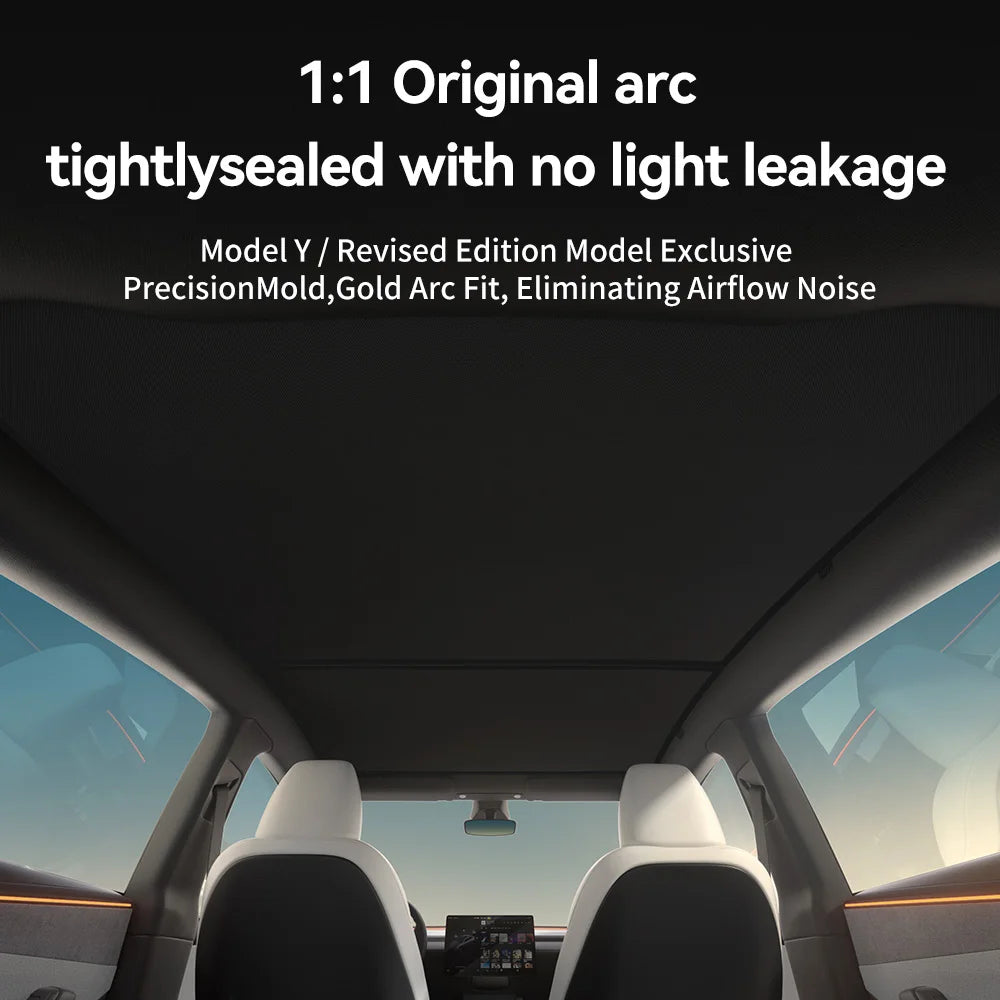 Glass Roof Sunshade — Tesla Model Y Juniper / Model 3 Highland (2024+)