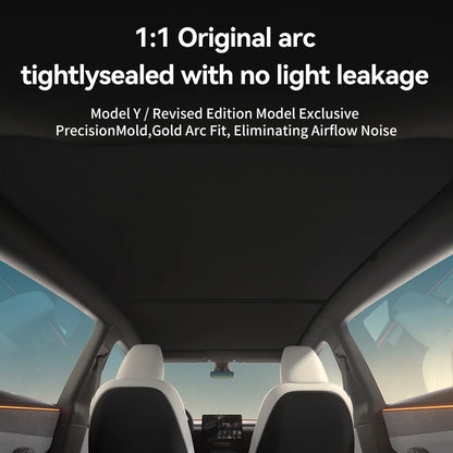 Glass Roof Sunshade — Tesla Model Y Juniper / Model 3 Highland (2024+)