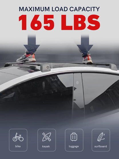 Lockable Aluminum Roof Rack Crossbars — Tesla Model Y (2020–2025 incl. Juniper)