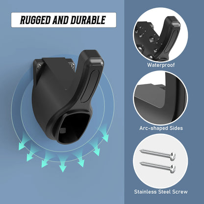 Wall-Mount EV Charger Plug Holder — NACS / J1772