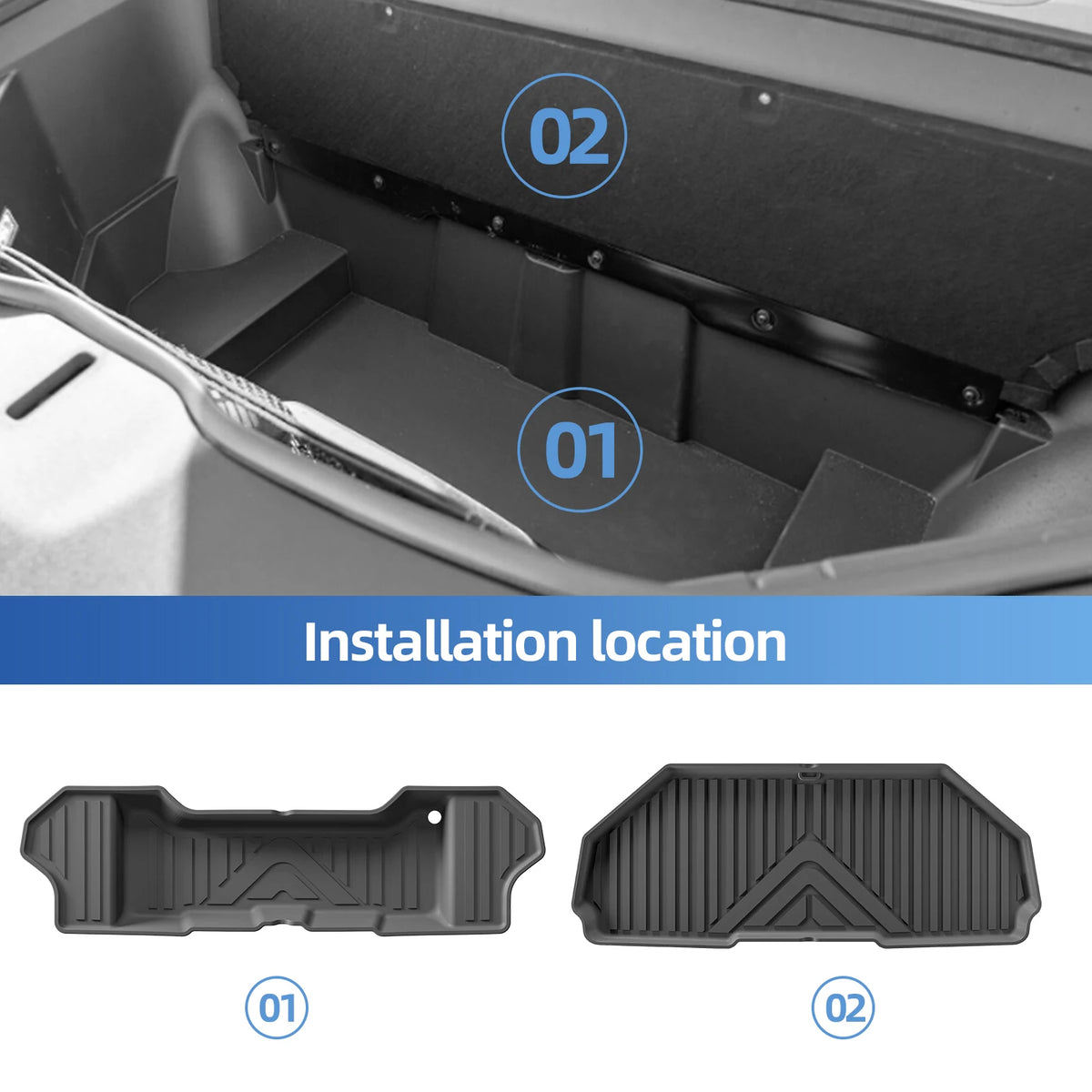 Rivian R1T All-Weather TPE Floor Mats & Cargo Liner (2022–2024)
