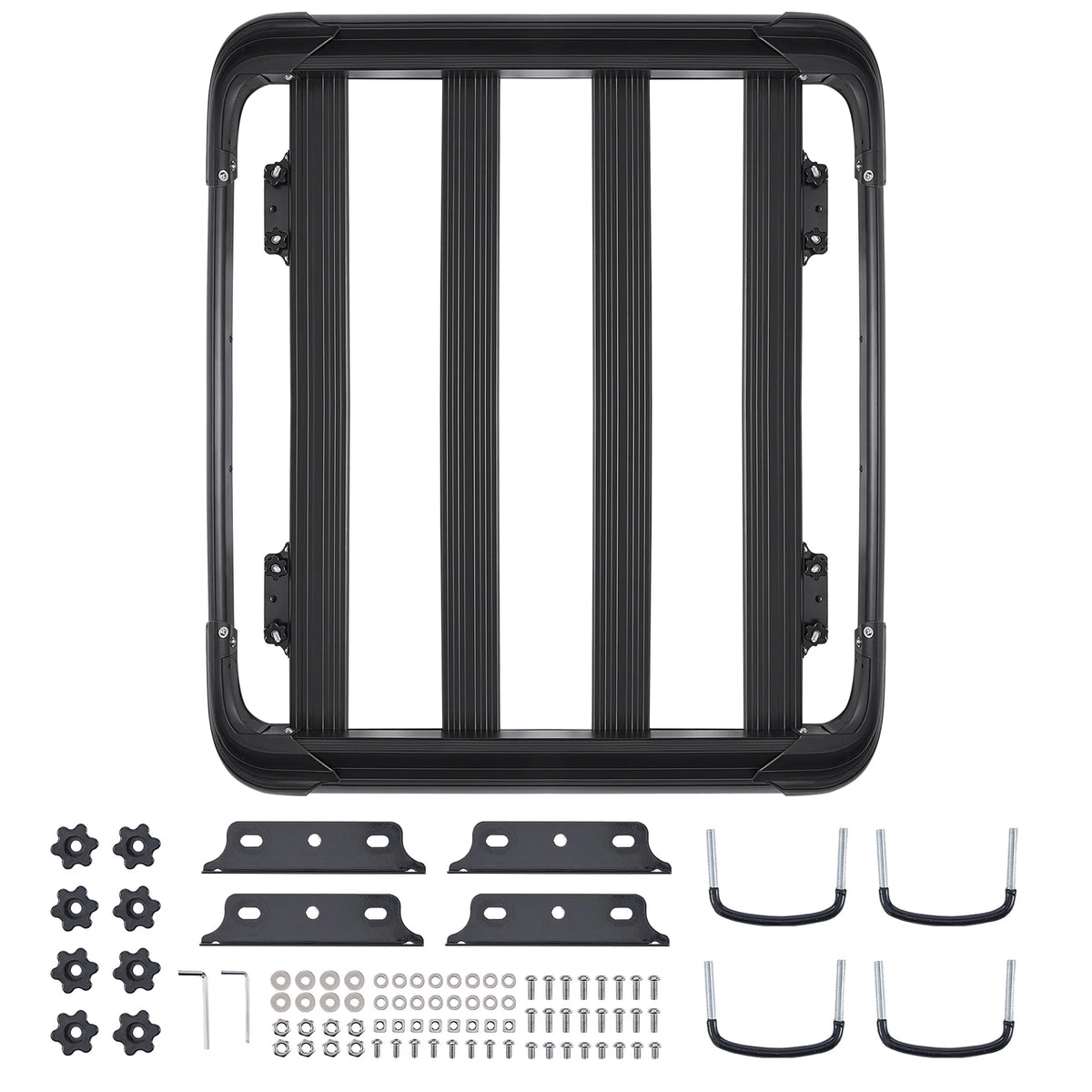 Universal Rooftop Cargo Basket 48 × 40" — Anti-Rust Steel