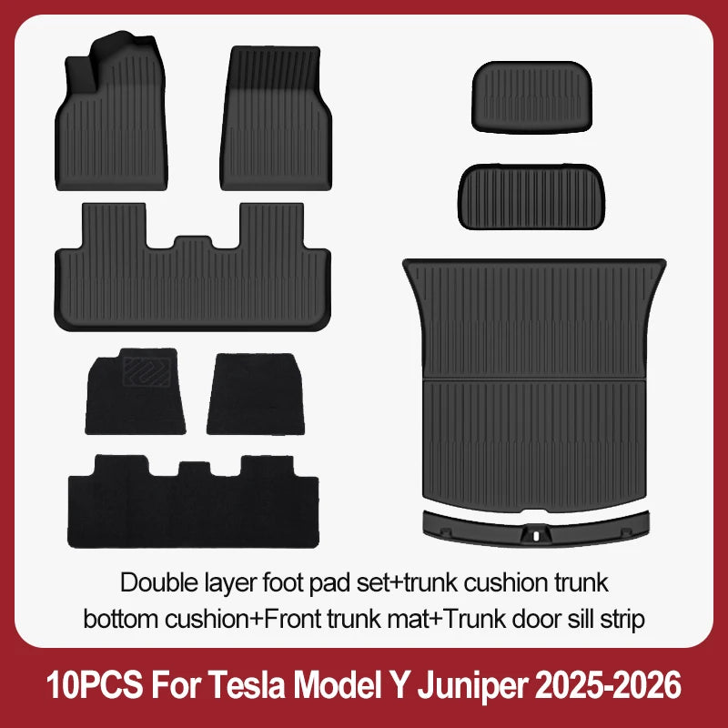 Tesla Model Y Juniper TPE Floor Mats & Cargo Liner (2025+)