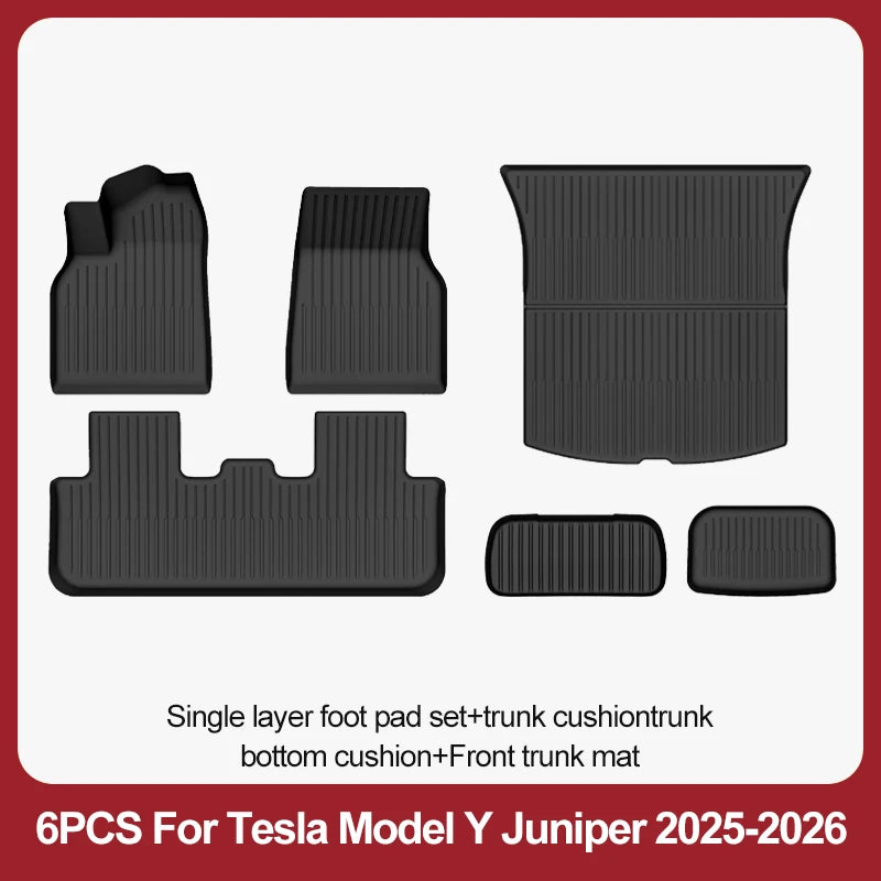 Tesla Model Y Juniper TPE Floor Mats & Cargo Liner (2025+)