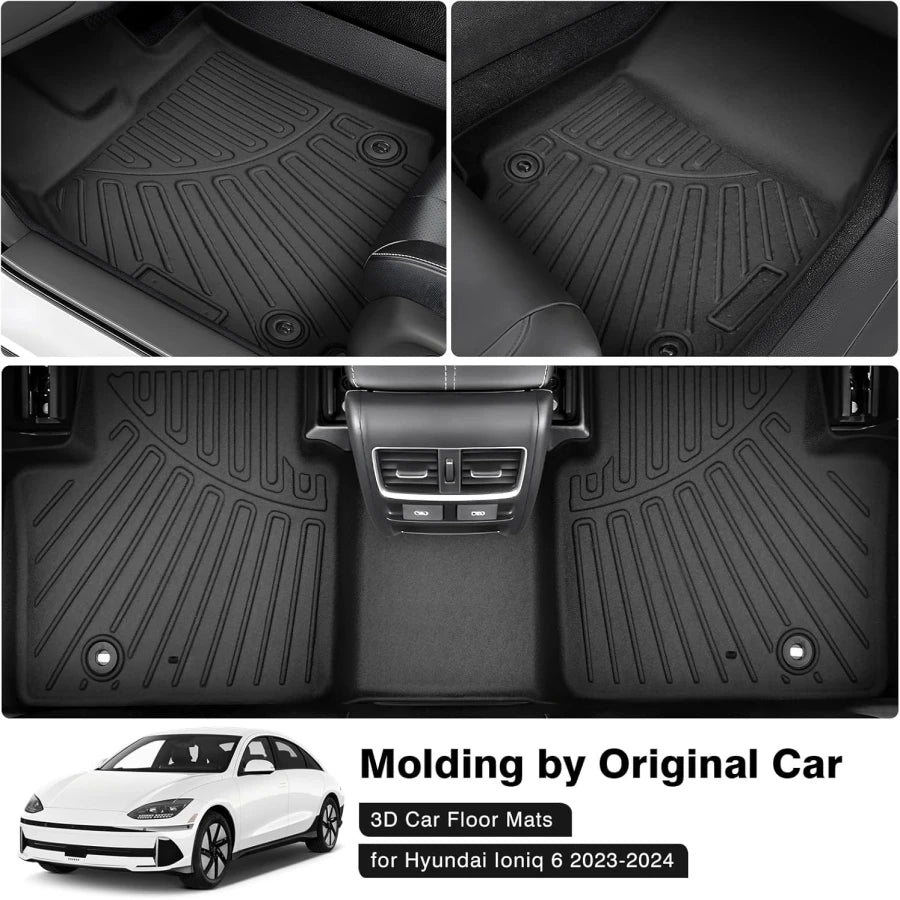 Hyundai Ioniq 6 All-Weather TPE Floor Mats (2023+)