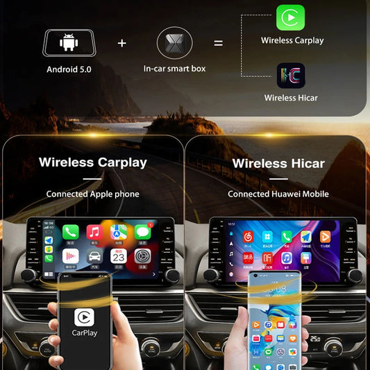 Android Wireless Carpaly Hi-car Box for BYD Atto 3 EV Yuan Plus 2021~2023 Multimedia Video Player GPS Navigation Stereo Radio