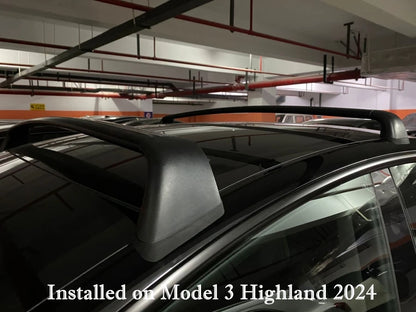 Aluminum Roof Rack Crossbars — Tesla Model 3 (2021–2025 incl. Highland)