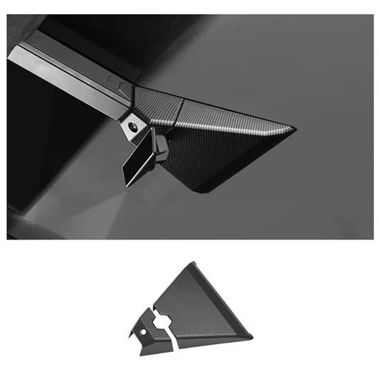 A65X-2024-2025 For Tesla Cybertruck Front Roof Camera Cover Trim Matte Carbon Fiber Accessories