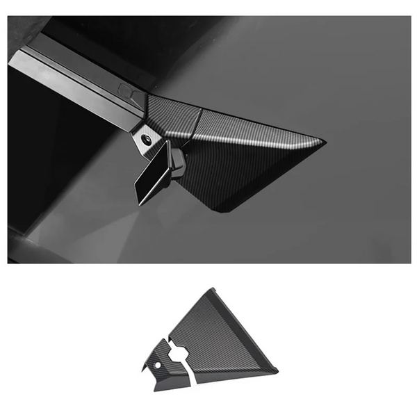 Cybertruck Front Roof Camera Cover — Matte Carbon Fiber