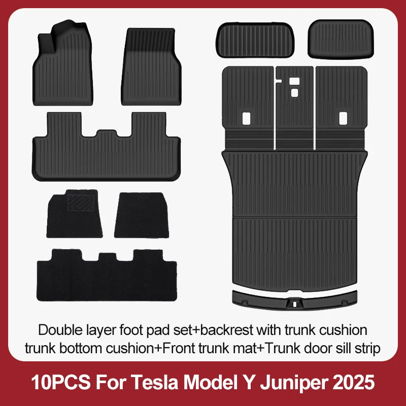 Tesla Model Y Juniper TPE Floor Mats & Cargo Liner (2025+)