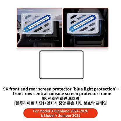 Matte Anti-Glare Tempered Glass Screen Protector — Model 3 Highland / Model Y Juniper