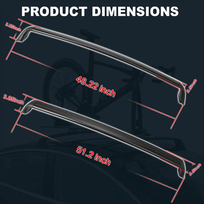 Lockable Aluminum Roof Rack Crossbars — Tesla Model Y (2020–2025 incl. Juniper)
