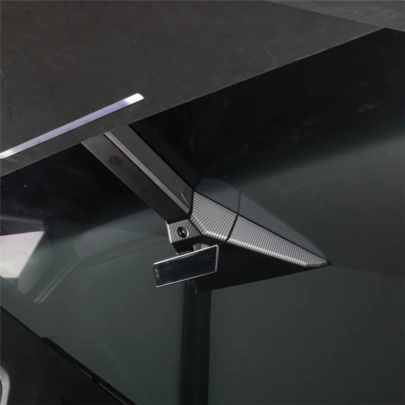 Cybertruck Front Roof Camera Cover — Matte Carbon Fiber
