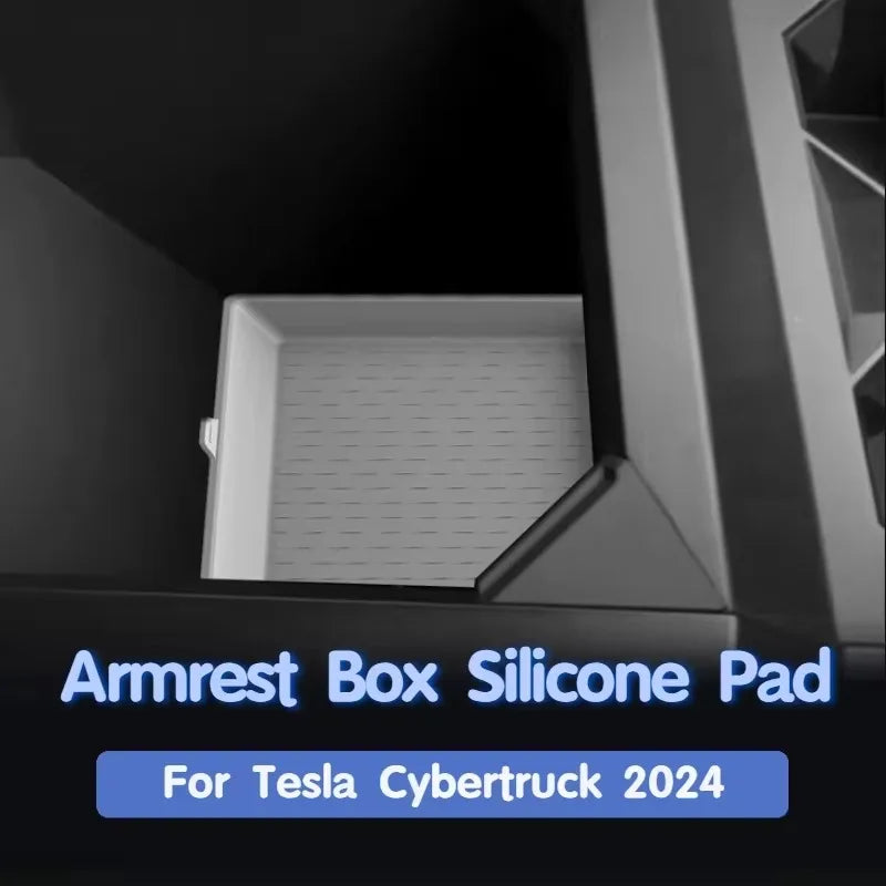 Cybertruck Silicone Armrest Box Mat