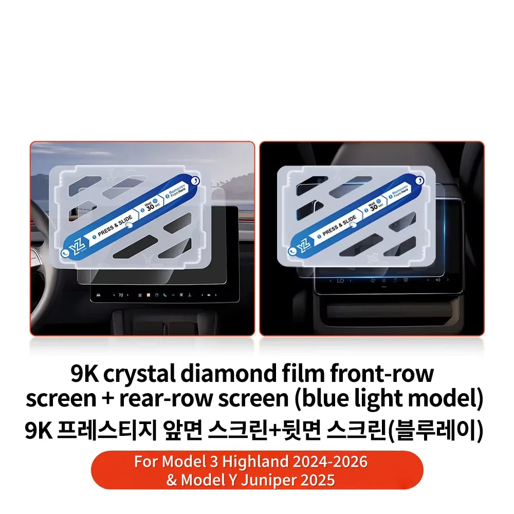 Matte Anti-Glare Tempered Glass Screen Protector — Model 3 Highland / Model Y Juniper