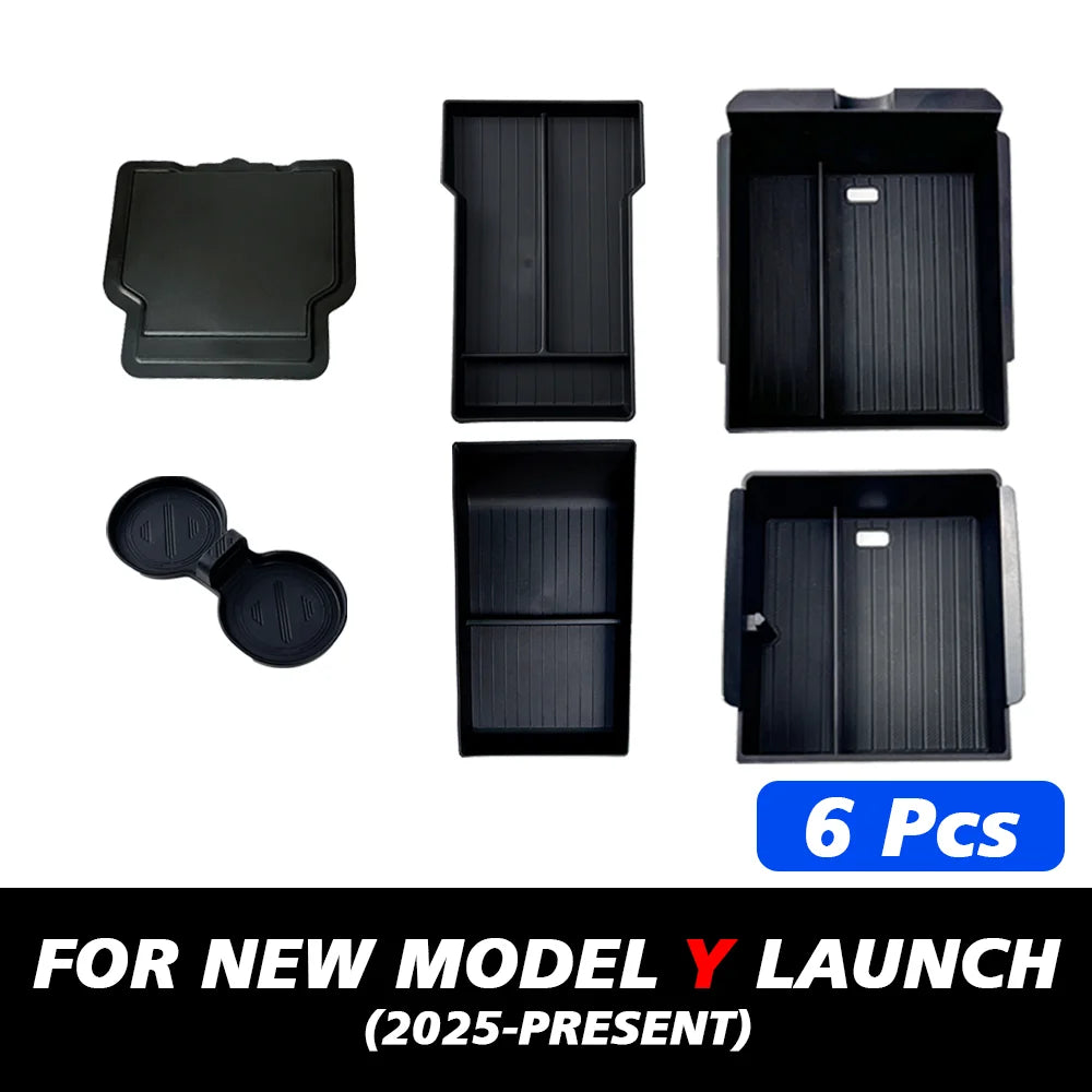 TESY Console & Armrest Storage Box — Tesla Model Y Juniper