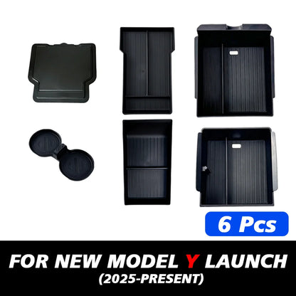TESY Console & Armrest Storage Box — Tesla Model Y Juniper