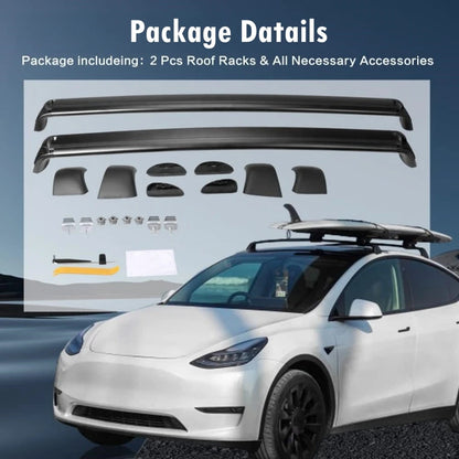 Lockable Kayak & Bike Roof Rack — Tesla Model Y (2020–2025)