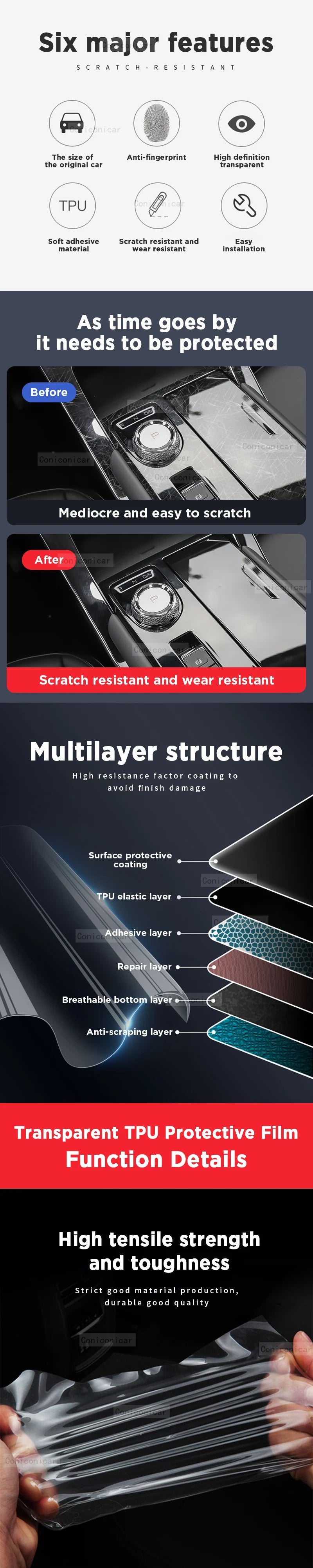 Lucid Air Dashboard Protective Film (2022–2024)