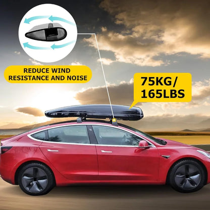 Aluminum Roof Rack Crossbars — Tesla Model Y (2021–2024), 165 lb Rated