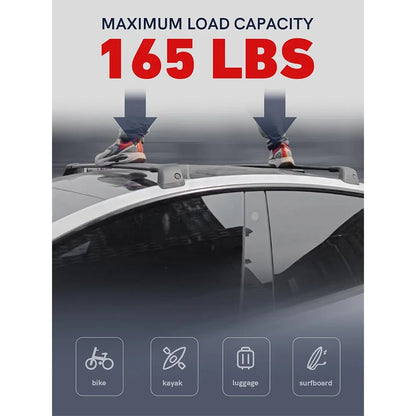 Lockable Aluminum Roof Rack Crossbars — Tesla Model Y (2020–2025 incl. Juniper)