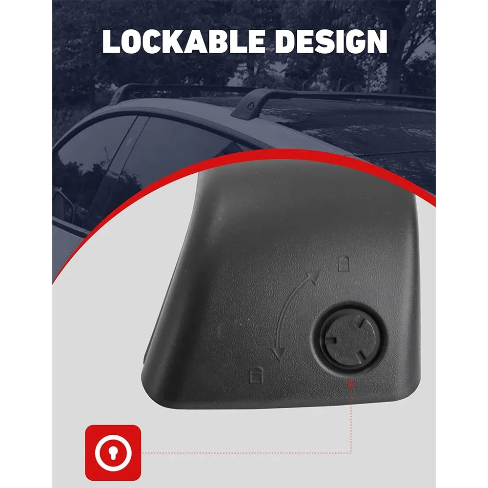 Lockable Aluminum Roof Rack Crossbars — Tesla Model Y (2020–2025 incl. Juniper)