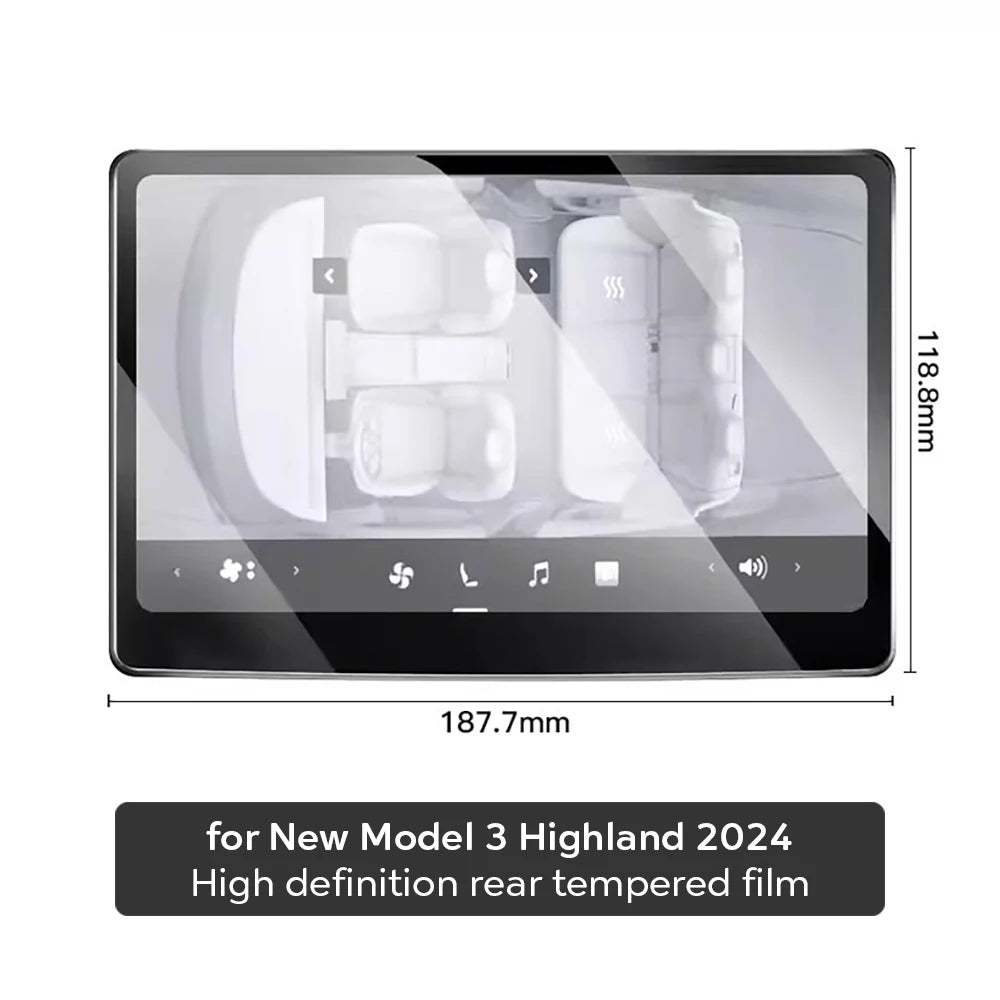 TESY Tempered Glass Screen Protector — Model Y Juniper / Model 3 Highland