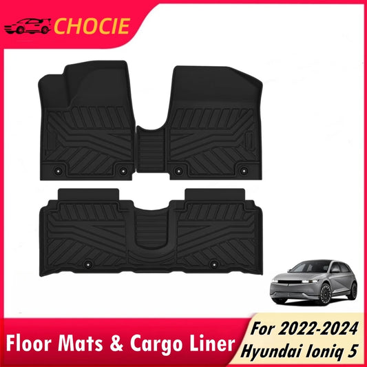 Hyundai Ioniq 5 All-Weather TPE Floor Mats (2022–2024)
