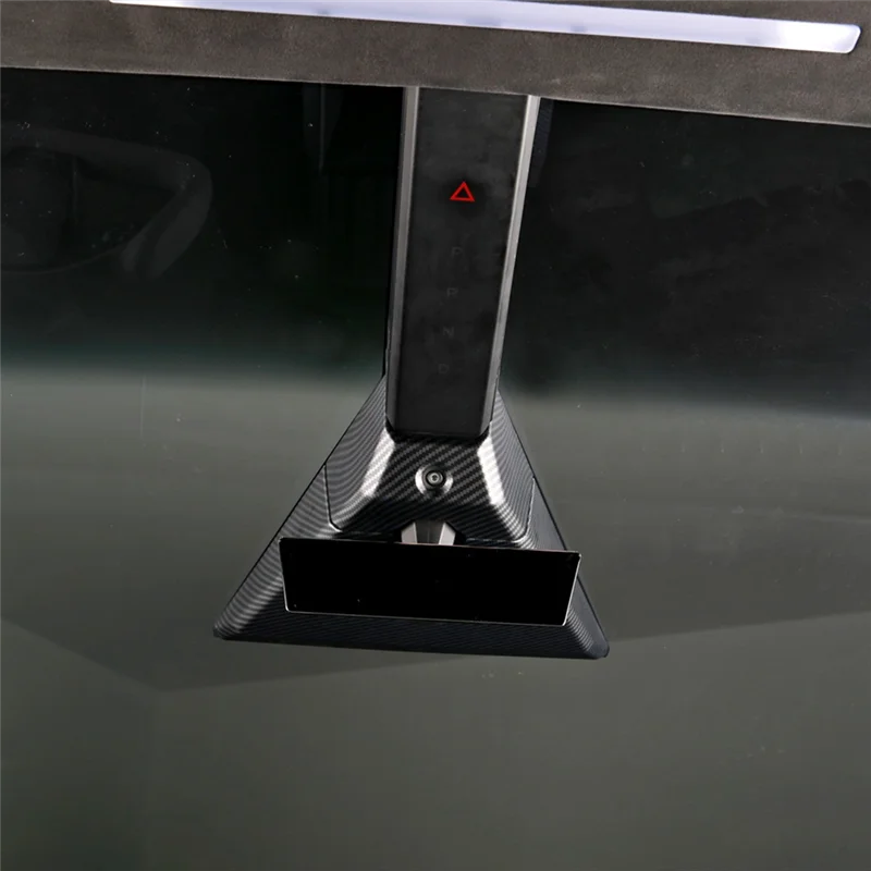 Cybertruck Front Roof Camera Cover — Matte Carbon Fiber