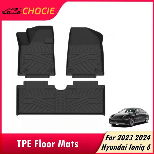 Hyundai Ioniq 6 All-Weather TPE Floor Mats (2023+)