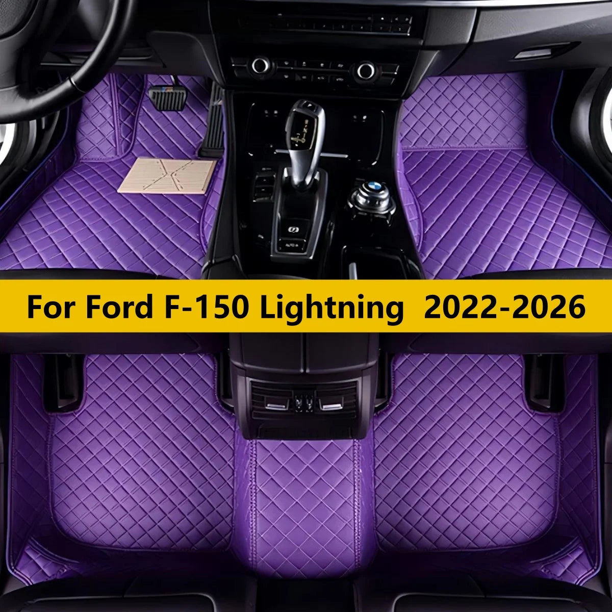 Ford F-150 Lightning All-Weather Leather Floor Mats (2022–2026)