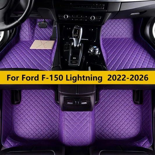Ford F-150 Lightning All-Weather Leather Floor Mats (2022–2026)