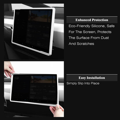 Cybertruck Center Screen Protector Frame — Silicone