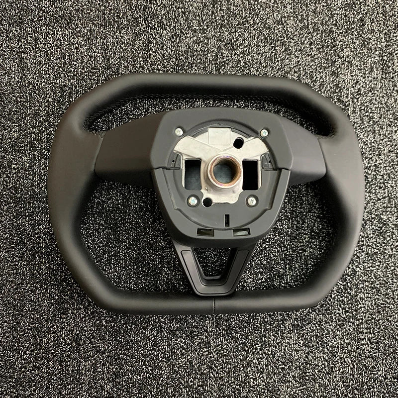 Cybertruck-Style Heated Nappa Yoke Steering Wheel — Model 3 Highland & Model Y Juniper