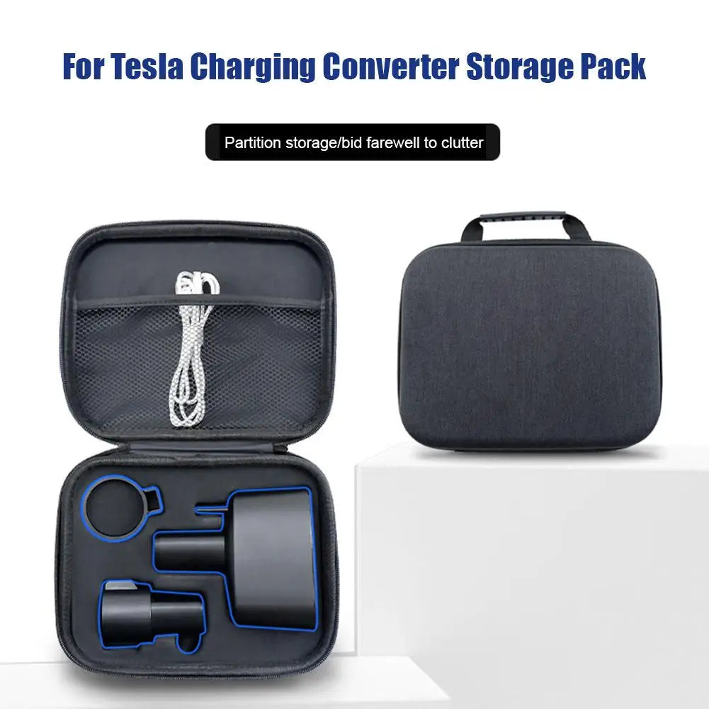 Charging Adapter Storage Case — Fireproof EVA for J1772 & CCS1 Adapters